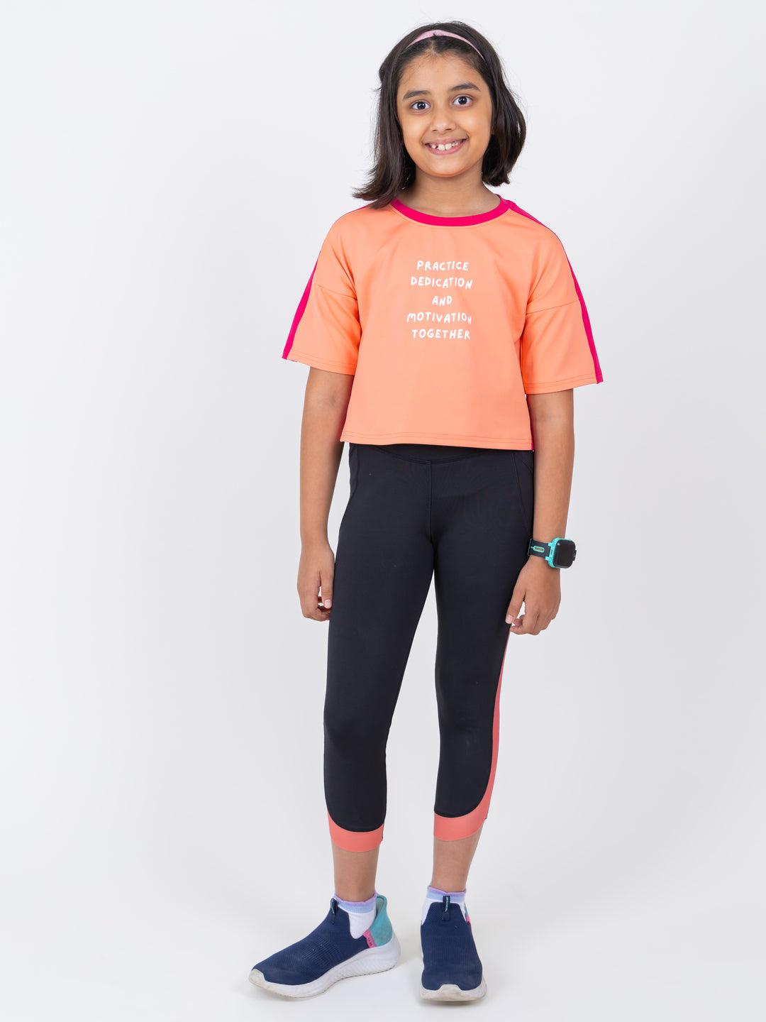 HOOGAH Ombre Crop Length relaxed T-Shirt - Hoogah