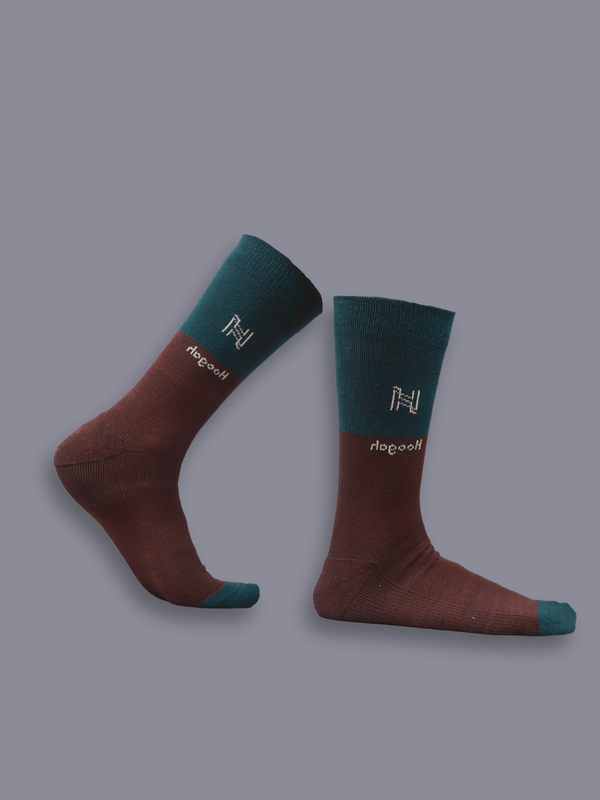 Kids Bamboo Socks Brown - Hoogah