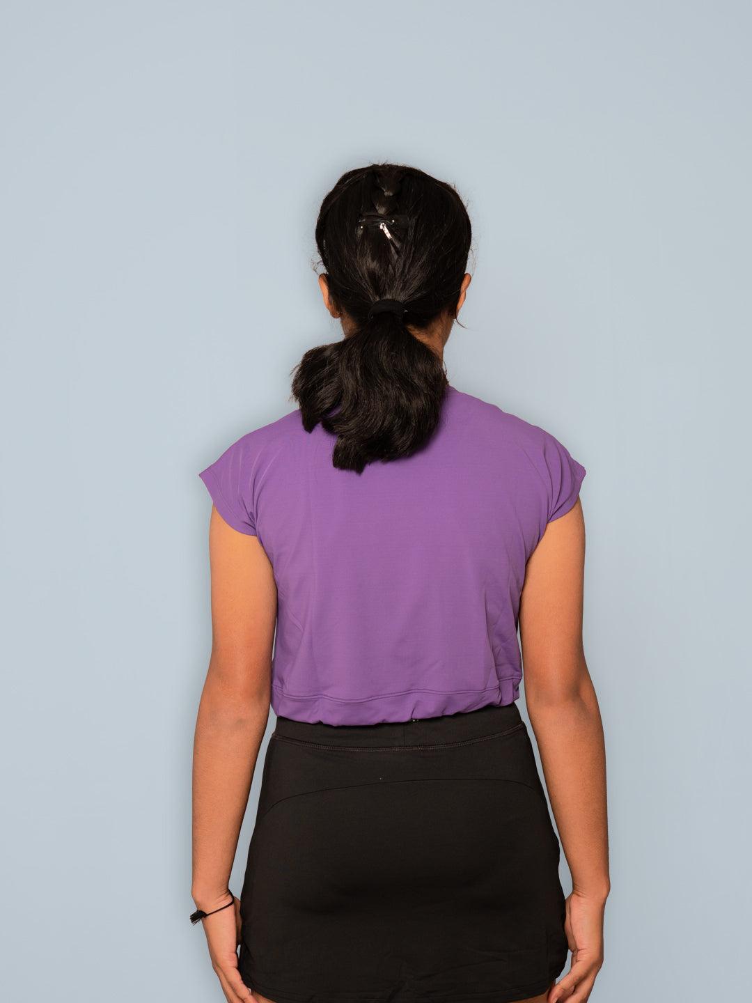 HOOGAH Drawstring Crop Length relaxed T-Shirt - Hoogah