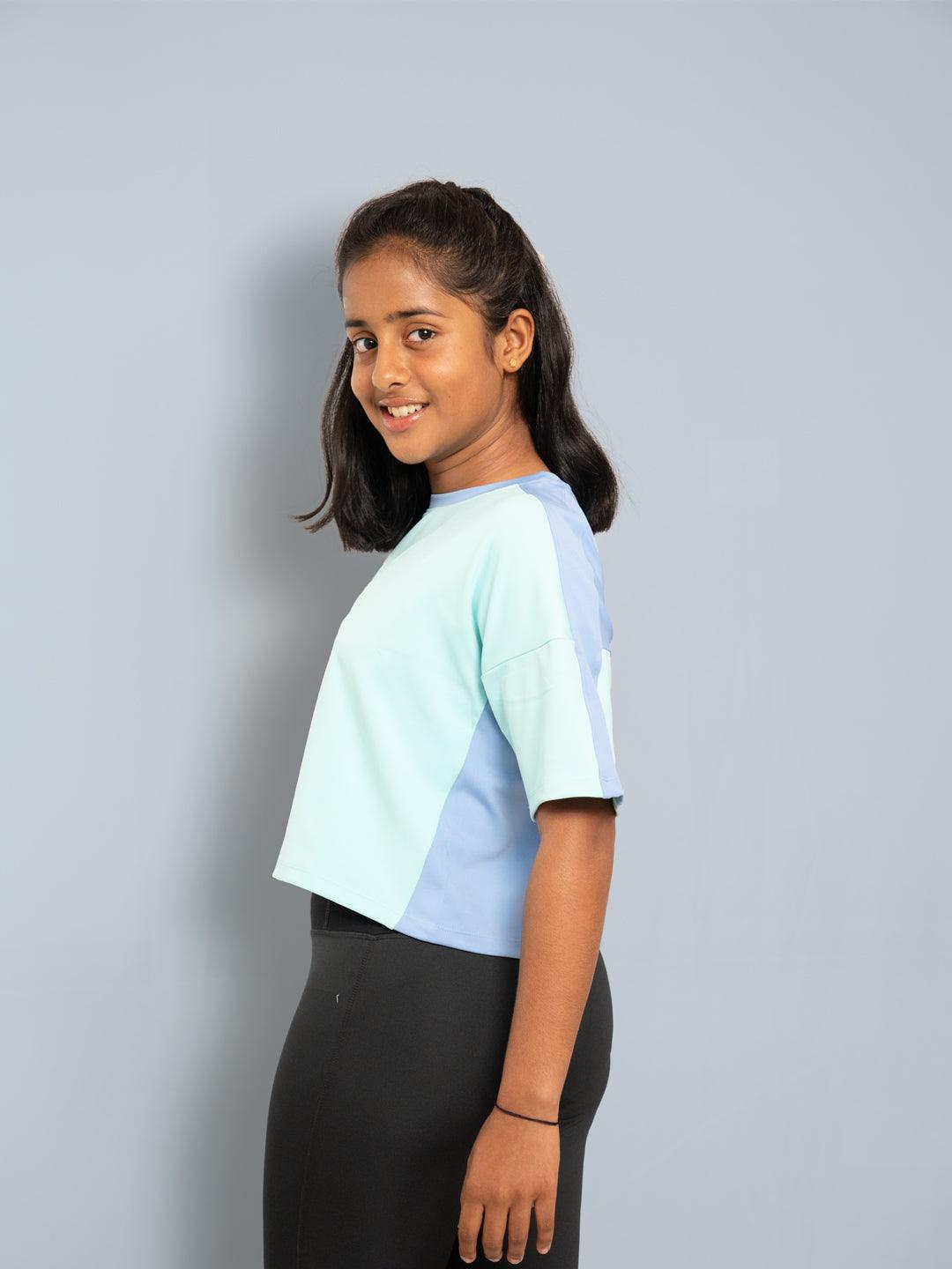 HOOGAH Ombre Crop Length relaxed T-Shirt - Hoogah