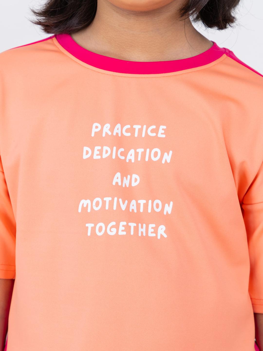 HOOGAH Ombre Crop Length relaxed T-Shirt - Hoogah