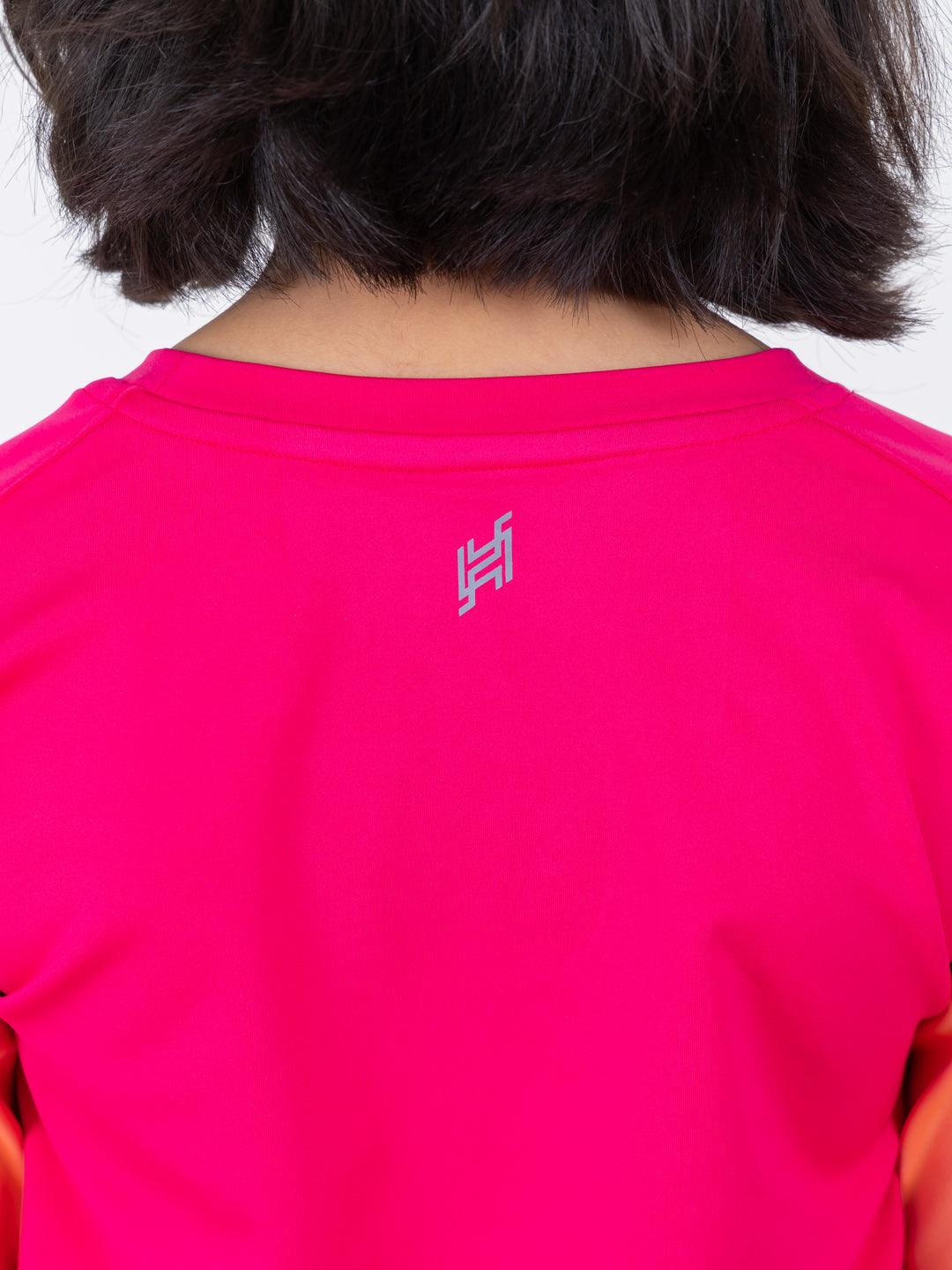 HOOGAH Ombre Crop Length relaxed T-Shirt - Hoogah