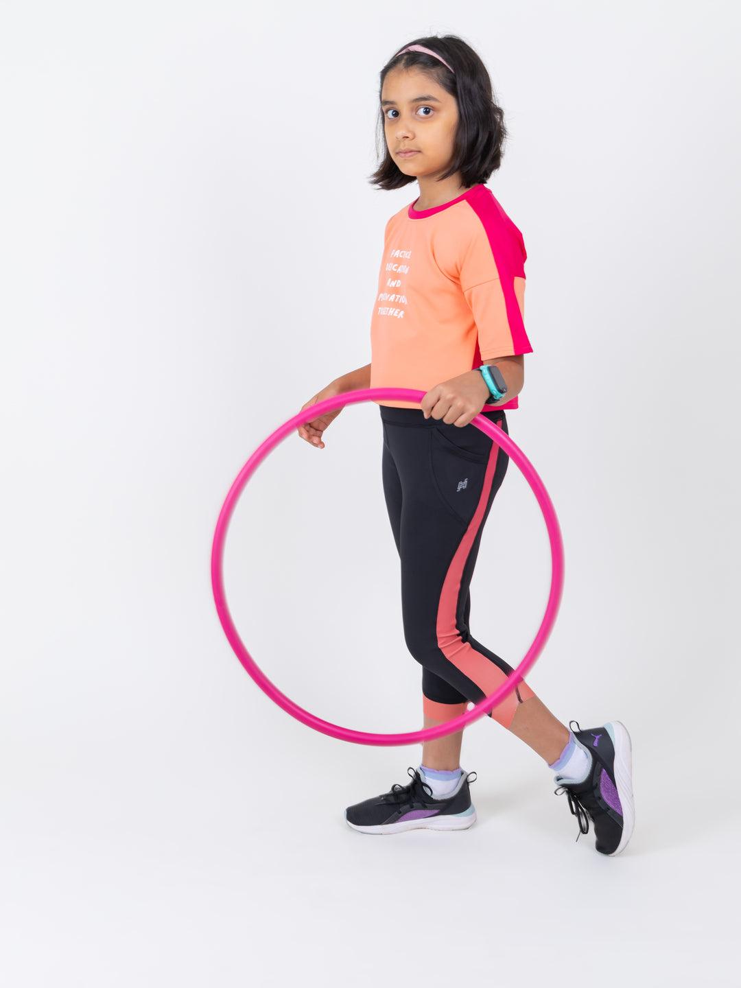 HOOGAH Ombre Crop Length relaxed T-Shirt - Hoogah
