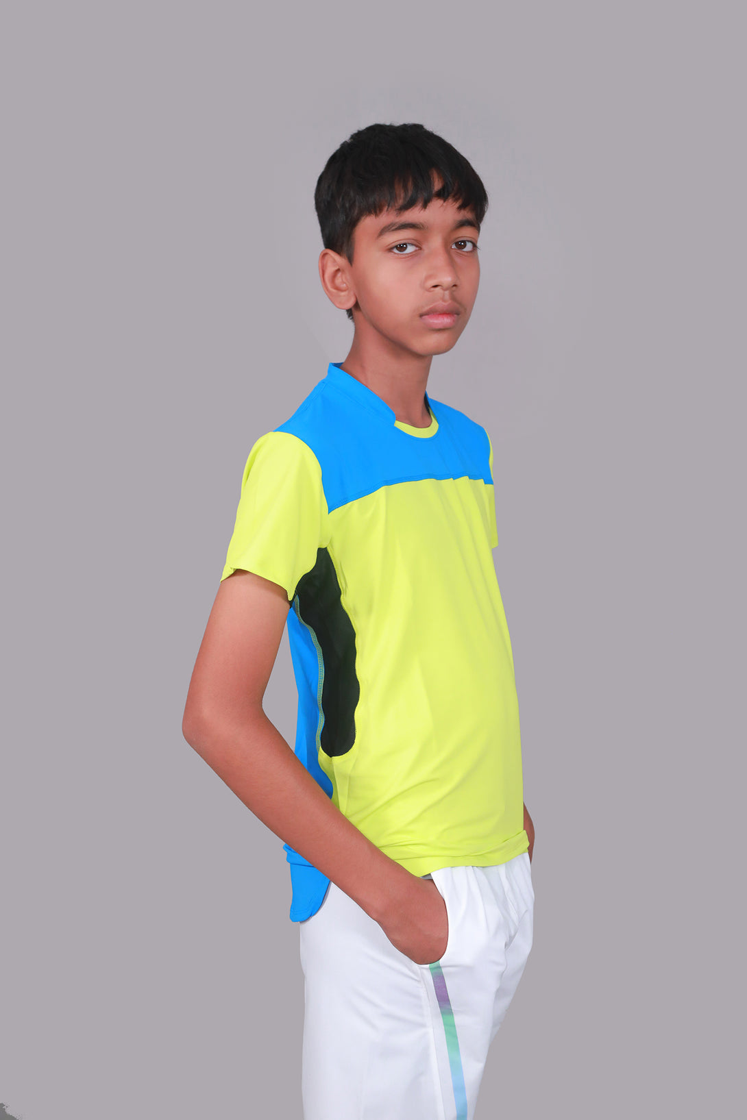 HOOGAH Court And Surfaces Neon Green - Blue T-Shirt - Hoogah