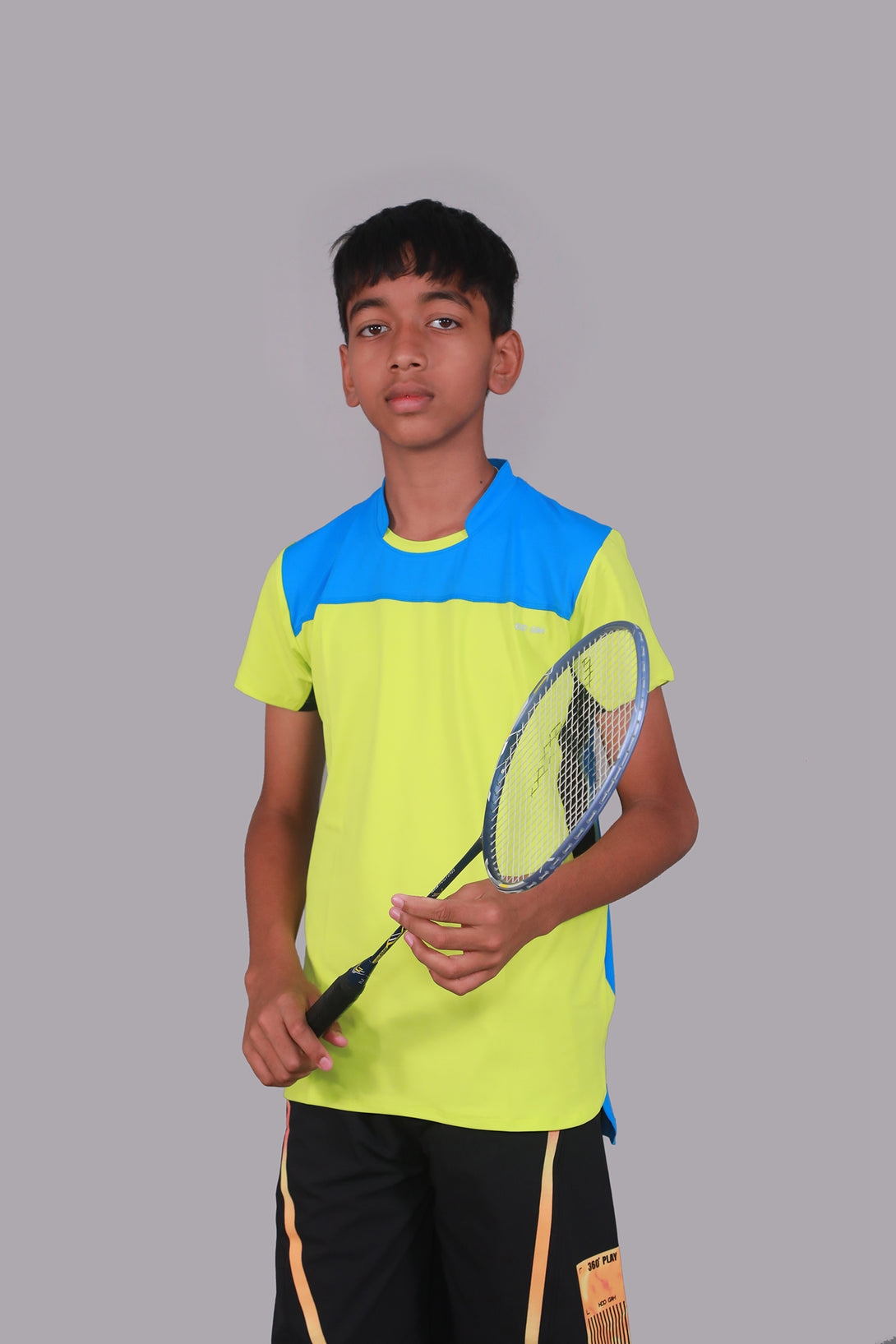 HOOGAH Court And Surfaces Neon Green - Blue T-Shirt - Hoogah