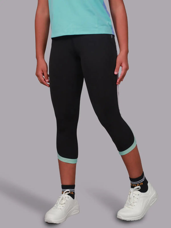 Ombre Cropped Leggings For Sports And Yoga