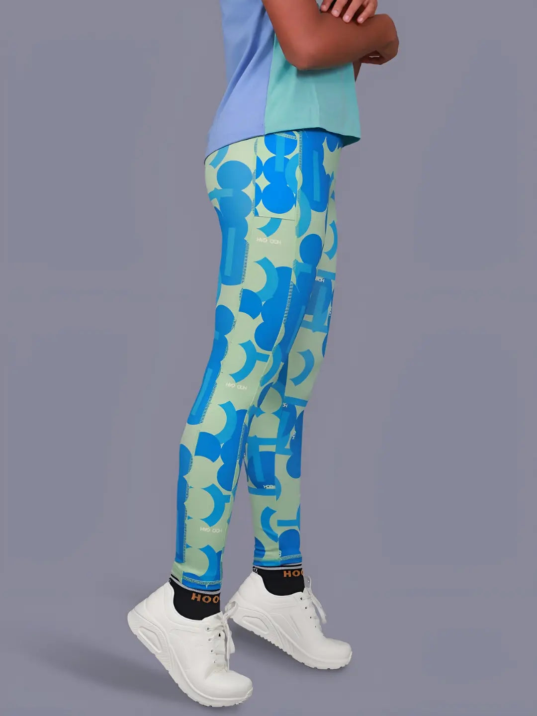 Sporty Pixel Print Leggings