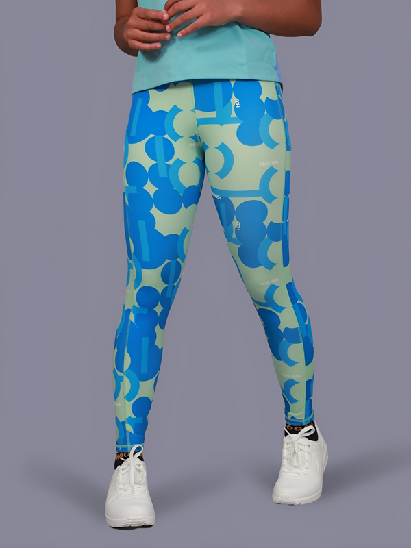 Sporty Pixel Print Leggings
