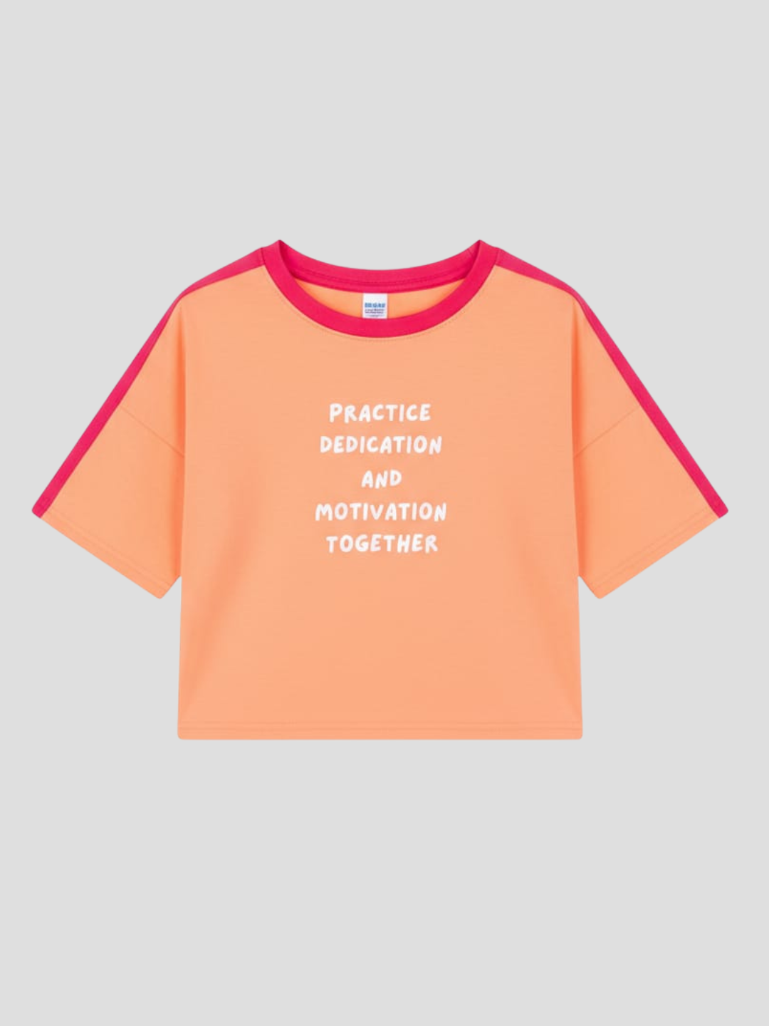 Ombre Crop Length Relaxed T-shirt - Hoogah